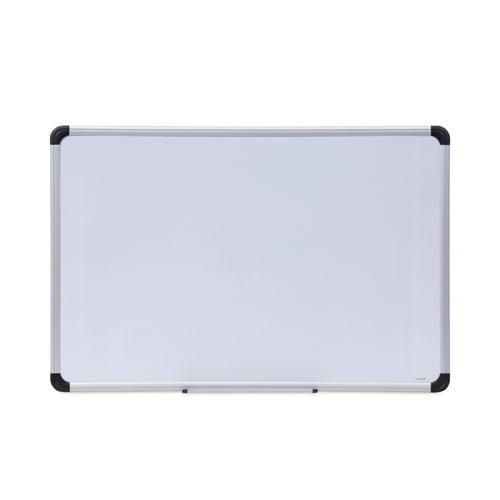 Magnetic Steel Dry Erase Marker Board, 36 x 24, White Surface, Aluminum/Plastic Frame. Picture 1