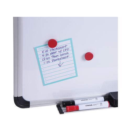 Magnetic Steel Dry Erase Marker Board, 36 x 24, White Surface, Aluminum/Plastic Frame. Picture 5
