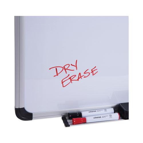 Magnetic Steel Dry Erase Marker Board, 36 x 24, White Surface, Aluminum/Plastic Frame. Picture 7
