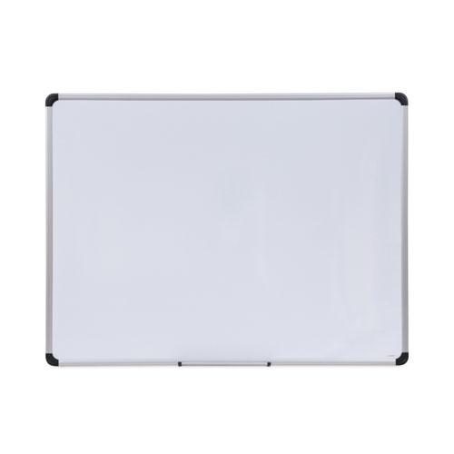 Magnetic Steel Dry Erase Marker Board, 48 x 36, White Surface, Aluminum/Plastic Frame. Picture 1