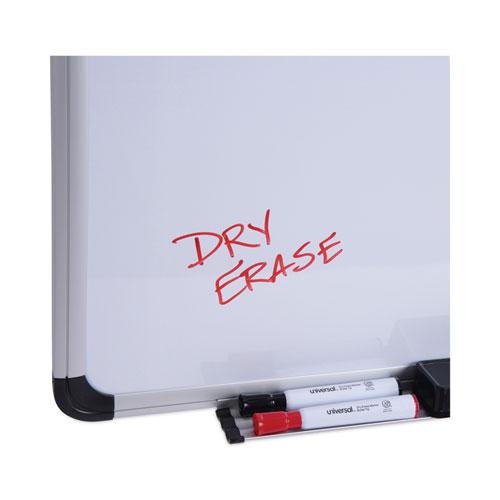 Magnetic Steel Dry Erase Marker Board, 48 x 36, White Surface, Aluminum/Plastic Frame. Picture 7
