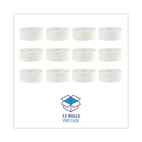 JRT Bath Tissue, Jumbo, Septic Safe, 2-Ply, White, 3.5" x 1,000 ft, 12 Rolls/Carton. Picture 4