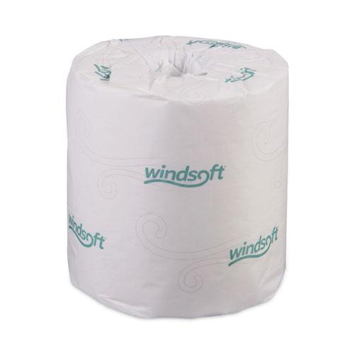 Bath Tissue, Septic Safe, Individually Wrapped Rolls, 2-Ply, White, 500 Sheets/Roll, 96 Rolls/Carton. The main picture.