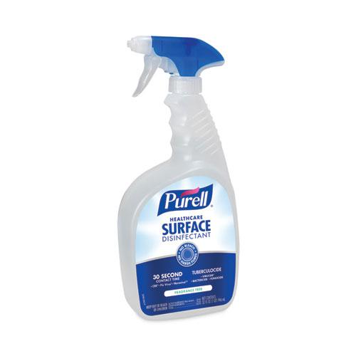 Healthcare Surface Disinfectant, Fragrance Free, 32 oz Spray Bottle, 6/Carton. Picture 4