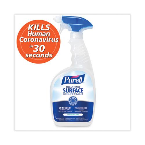 Healthcare Surface Disinfectant, Fragrance Free, 32 oz Spray Bottle, 6/Carton. Picture 1