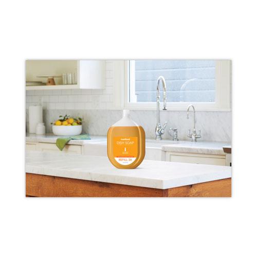 Dish Soap Refill Tub, Clementine Scent, 54 oz Tub, 4/Carton. Picture 4