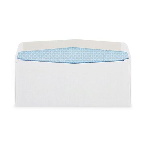 Double Window Security-Tinted Check Envelope, #8 5/8, Commercial Flap, Gummed Closure, 3.63 x 8.63, White, 1,000/Box. Picture 3