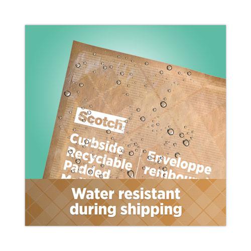Curbside Recyclable Padded Mailer, #5, Bubble Cushion, Self-Adhesive Closure, 12 x 17.25, Natural Kraft, 100/Carton. Picture 6