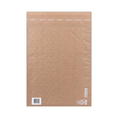 Curbside Recyclable Padded Mailer, #6, Bubble Cushion, Self-Adhesive Closure, 13.75 x 20, Natural Kraft, 50/Carton. Picture 2