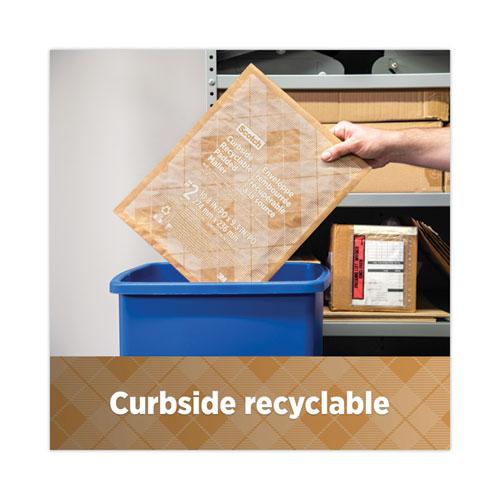 Curbside Recyclable Padded Mailer, #5, Bubble Cushion, Self-Adhesive Closure, 12 x 17.25, Natural Kraft, 100/Carton. Picture 9