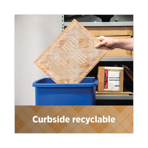 Curbside Recyclable Padded Mailer, #6, Bubble Cushion, Self-Adhesive Closure, 13.75 x 20, Natural Kraft, 50/Carton. Picture 10