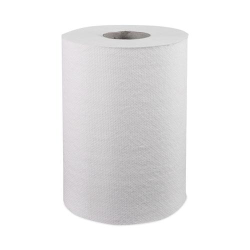 Hardwound Roll Towels, 1-Ply, 8" x 350 ft, White, 12 Rolls/Carton. Picture 1
