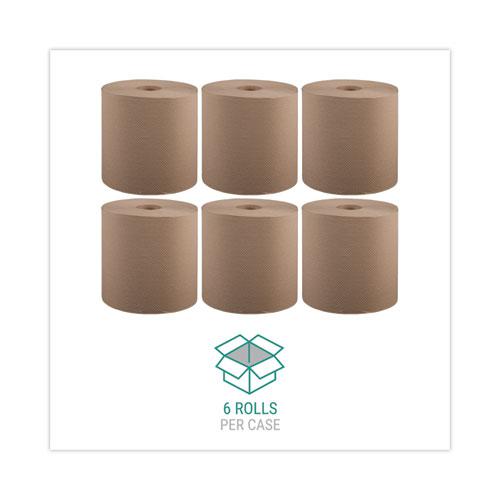 Hardwound Roll Towels, 1-Ply, 8" x 800 ft, Natural, 6 Rolls/Carton. Picture 4