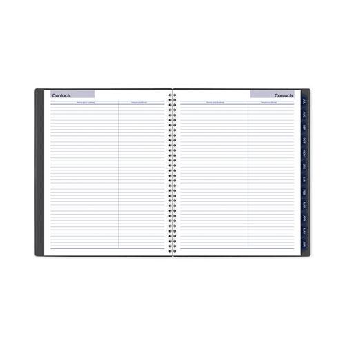 DayMinder Academic Monthly Planner, 11 x 8.5, White Sheets, Charcoal Cover, 12-Month (July to June): 2022-2023. Picture 2