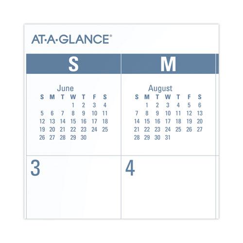 Academic Large Print Desk Pad, 21.75 x 17, White/Blue Sheets, 12 Month (July to June): 2024 to 2025. Picture 5