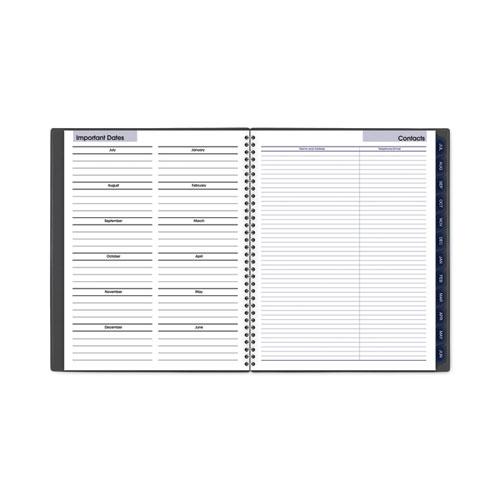 DayMinder Academic Monthly Planner, 11 x 8.5, White Sheets, Charcoal Cover, 12-Month (July to June): 2022-2023. Picture 9
