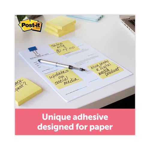Pop-up 3 x 3 Note Refill, Cabinet Pack, 3" x 3", Canary Yellow, 90 Sheets/Pad, 18 Pads/Pack. Picture 4