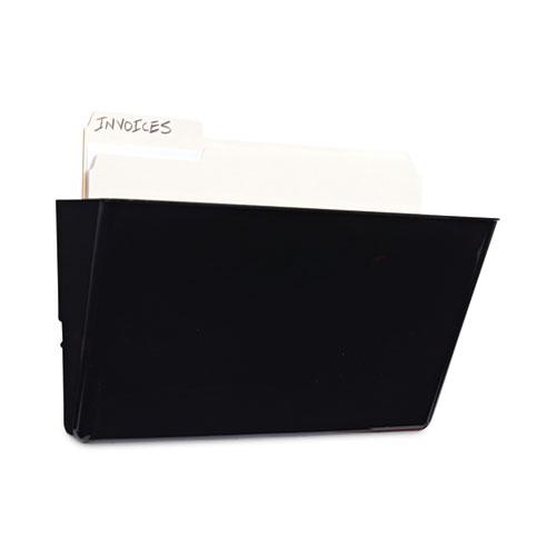 Wall File Pockets, Plastic, Letter Size, 13" x 4.13" x 7", Black. Picture 4