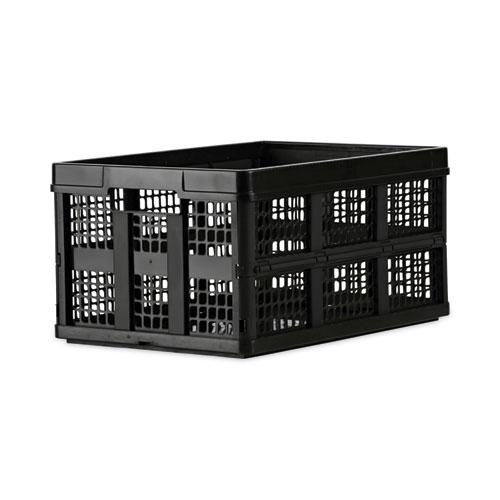 Filing/Storage Tote, Letter Files, 20.13" x 14.63" x 10.75", Black. The main picture.