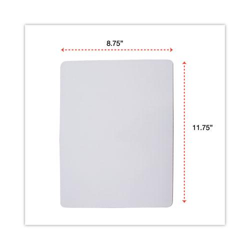 Lap/Learning Dry-Erase Board, Unruled, 11.75 x 8.75, White Surface, 6/Pack. Picture 3