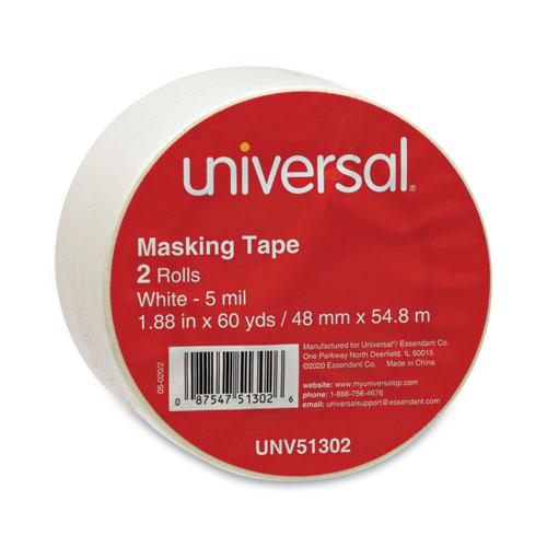 General-Purpose Masking Tape, 3" Core, 48 mm x 54.8 m, Beige, 2/Pack. Picture 3