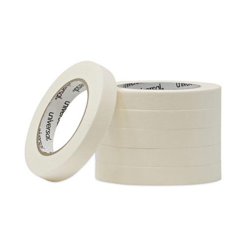 Removable General-Purpose Masking Tape, 3" Core, 18 mm x 54.8 m, Beige, 6/Pack. Picture 1
