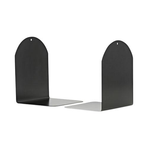 Magnetic Bookends, 6 x 5 x 7, Metal, Black, 1 Pair. The main picture.