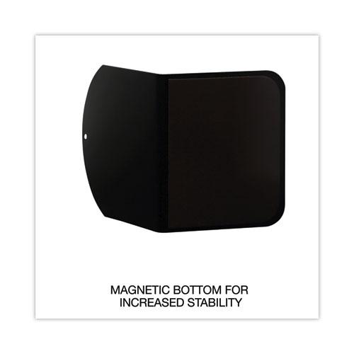 Magnetic Bookends, 6 x 5 x 7, Metal, Black, 1 Pair. Picture 5