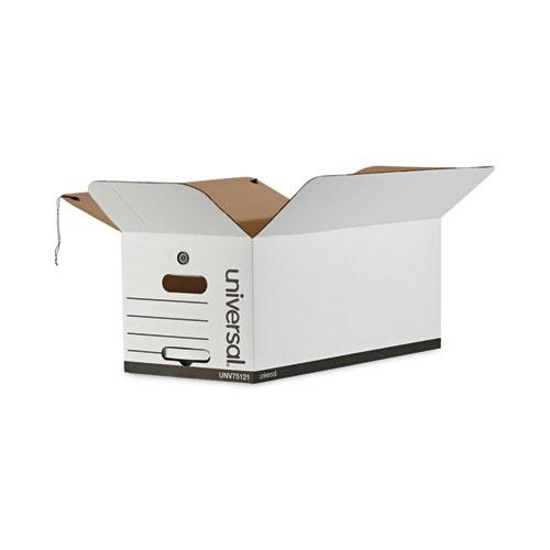 Deluxe Quick Set-up String-and-Button Boxes, Letter Files, White, 12/Carton. Picture 2