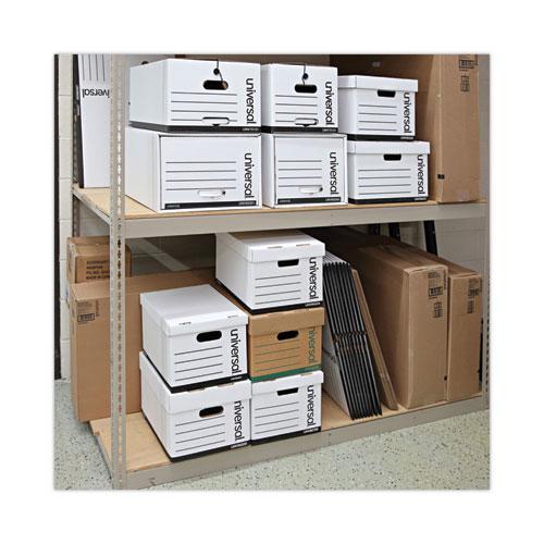 Deluxe Quick Set-up String-and-Button Boxes, Legal Files, White, 12/Carton. Picture 7