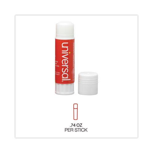 Glue Stick, 0.74 oz, Applies and Dries Clear, 12/Pack. Picture 5