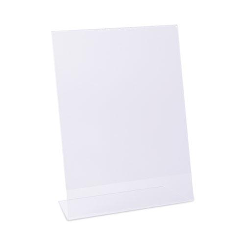 Clear L-Style Freestanding Frame, 8.5 x 11 Insert, 3/Pack. Picture 1