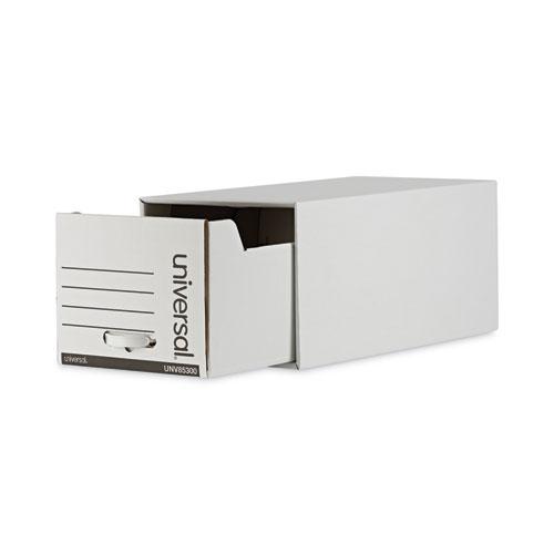 Heavy-Duty Storage Drawers, Letter Files, 14" x 25.5" x 11.5", White, 6/Carton. Picture 2