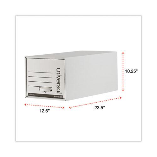 Heavy-Duty Storage Drawers, Letter Files, 14" x 25.5" x 11.5", White, 6/Carton. Picture 5