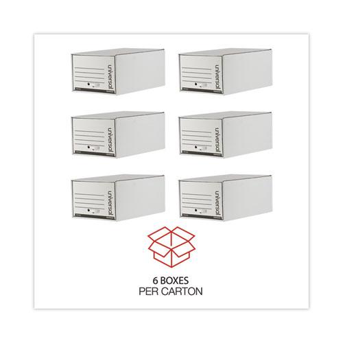 Heavy-Duty Storage Drawers, Legal Files, 17.25" x 25.5" x 11.5", White, 6/Carton. Picture 4