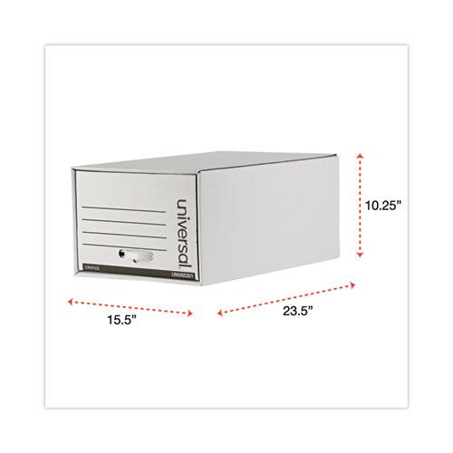 Heavy-Duty Storage Drawers, Legal Files, 17.25" x 25.5" x 11.5", White, 6/Carton. Picture 6