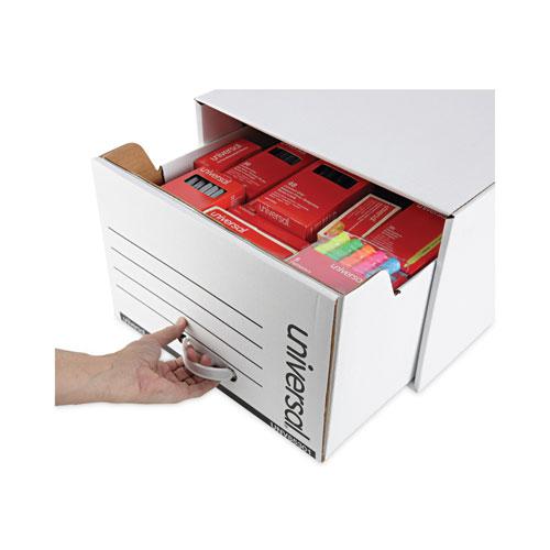 Heavy-Duty Storage Drawers, Legal Files, 17.25" x 25.5" x 11.5", White, 6/Carton. Picture 7