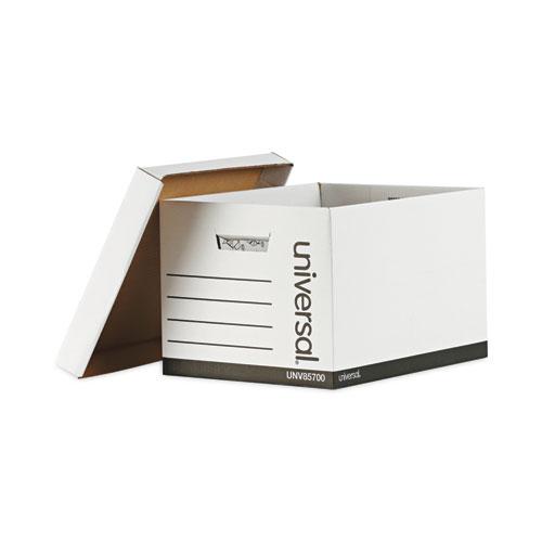 Medium-Duty Lift-Off Lid Boxes, Letter/Legal Files, 12" x 15" x 10", White, 12/Carton. Picture 2