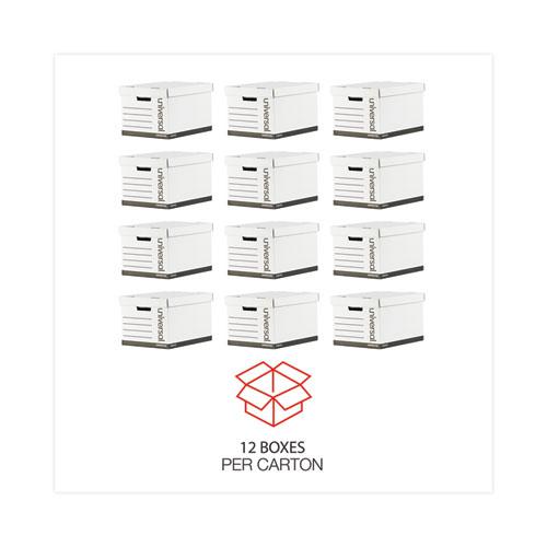 Medium-Duty Lift-Off Lid Boxes, Letter/Legal Files, 12" x 15" x 10", White, 12/Carton. Picture 4