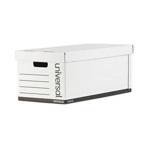 Medium-Duty Easy Assembly Storage Box, Letter Files, White, 12/Carton. The main picture.