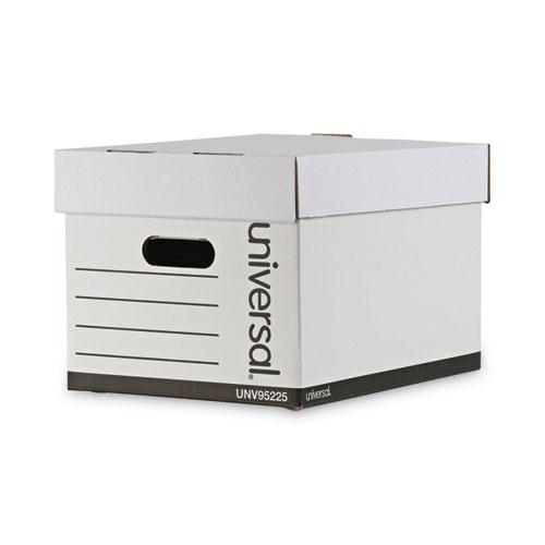 Professional-Grade Heavy-Duty Storage Boxes, Letter/Legal Files, White, 12/Carton. Picture 1