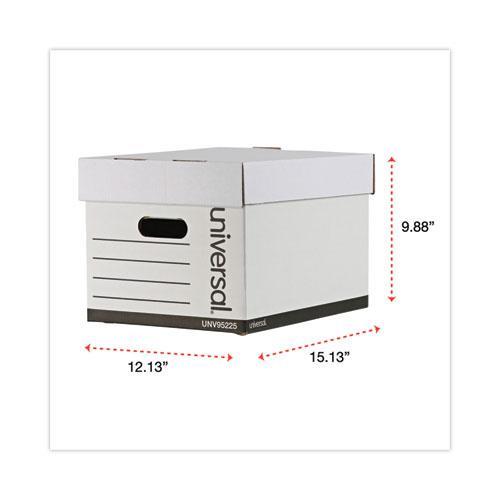 Professional-Grade Heavy-Duty Storage Boxes, Letter/Legal Files, White, 12/Carton. Picture 5