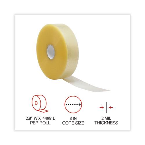 Clear Packaging Tape, 3" Core, 72 mm x 1,371 m, Clear, 4/Carton. Picture 3