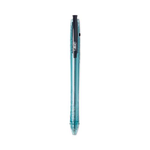 ReVolution Ocean Bound Ballpoint Pen, Retractable, Medium 1 mm, Black Ink, Translucent Blue Barrel, Dozen. Picture 1