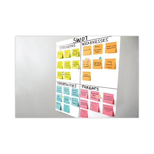 Self-Stick Wall Pad, Unruled, 20 x 23, White, 20 Sheets/Pad, 2 Pads/Pack, 2 Packs/Carton. Picture 10