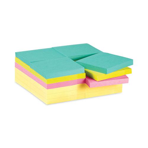 Self-Stick Notes Office Pack, 3" x 3", Supernova Neons Collection Colors, 90 Sheets/Pad, 24 Pads/Pack. Picture 8