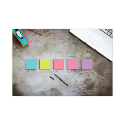 Self-Stick Notes Office Pack, 3" x 3", Supernova Neons Collection Colors, 90 Sheets/Pad, 24 Pads/Pack. Picture 10
