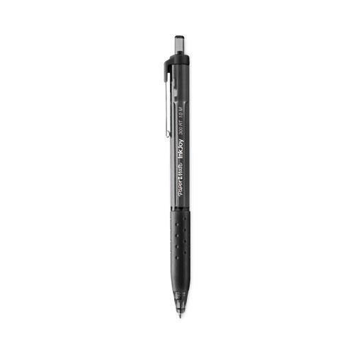 InkJoy 300 RT Ballpoint Pen, Refillable, Retractable, Medium 1 mm, Black Ink, Black Barrel, 24/Pack. Picture 1