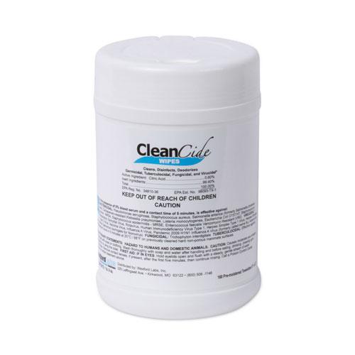 CleanCide Disinfecting Wipes, 1-Ply, 6.5 x 6, Fresh Scent, White, 160/Canister. Picture 1