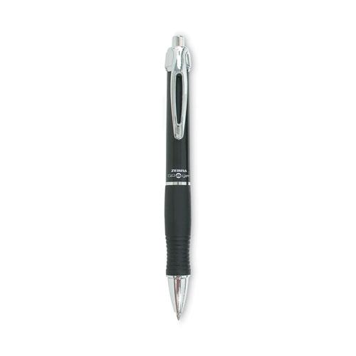GR8 Gel Pen, Retractable, Medium 0.7 mm, Black Ink, Black/Silver Barrel, 12/Pack. Picture 1